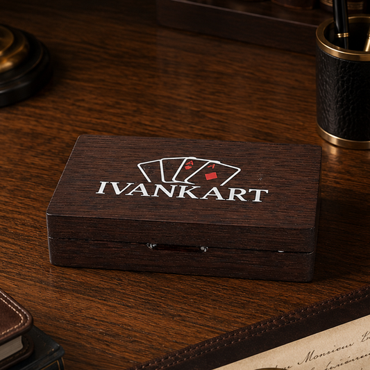 Architect Oak Duo Book-Style Case Wenge for Playing Cards