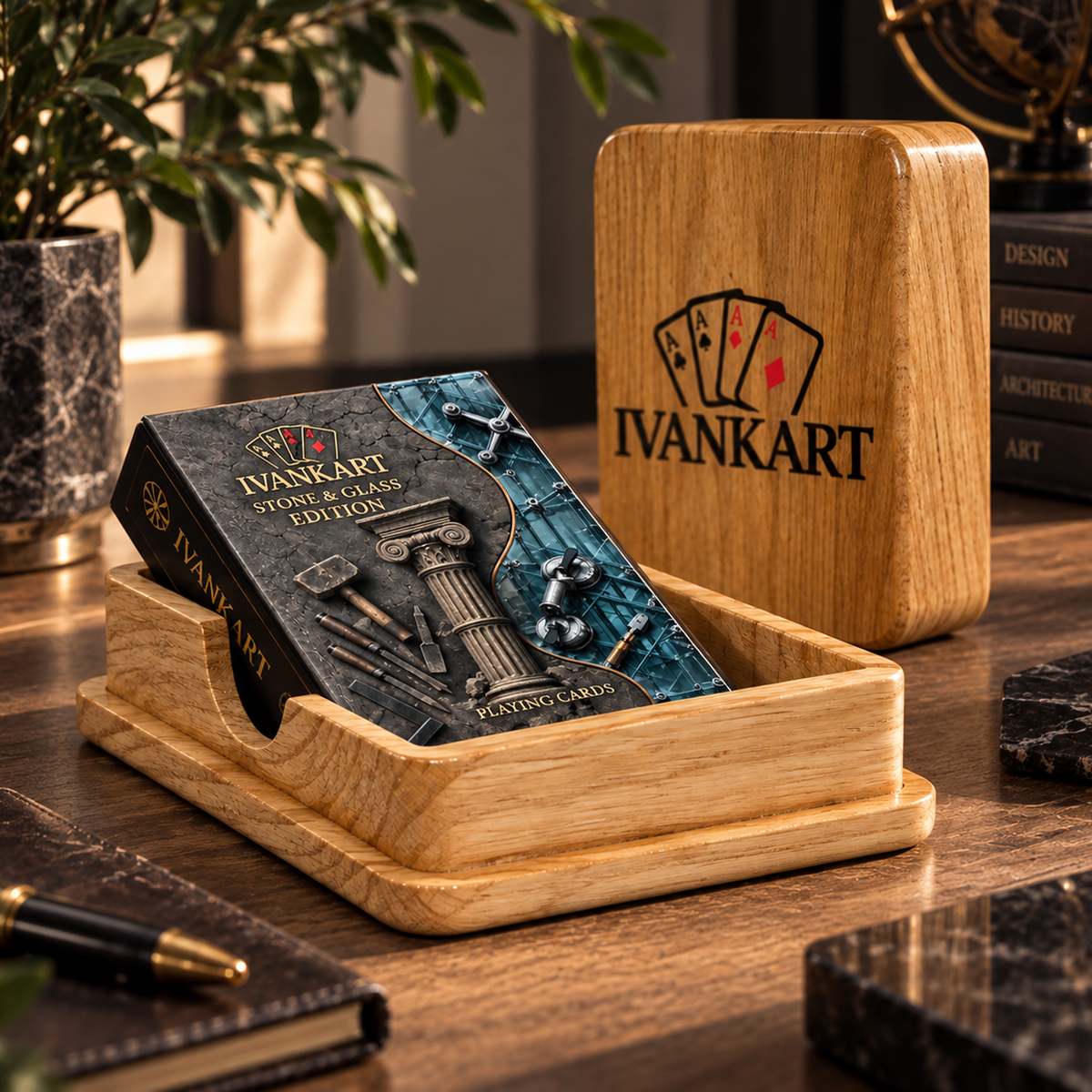 Installer Collector Set Oak Case Natur + Stone $ Glass Deck by Ivankart