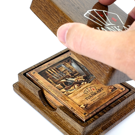 Set Oak Duo Case + 2 Decks Ihrer Wahl