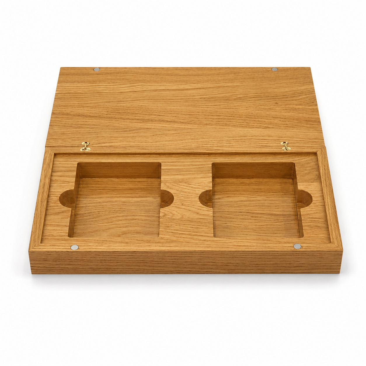 Oak Duo Book-Style Case for Oversized Playing Cards
