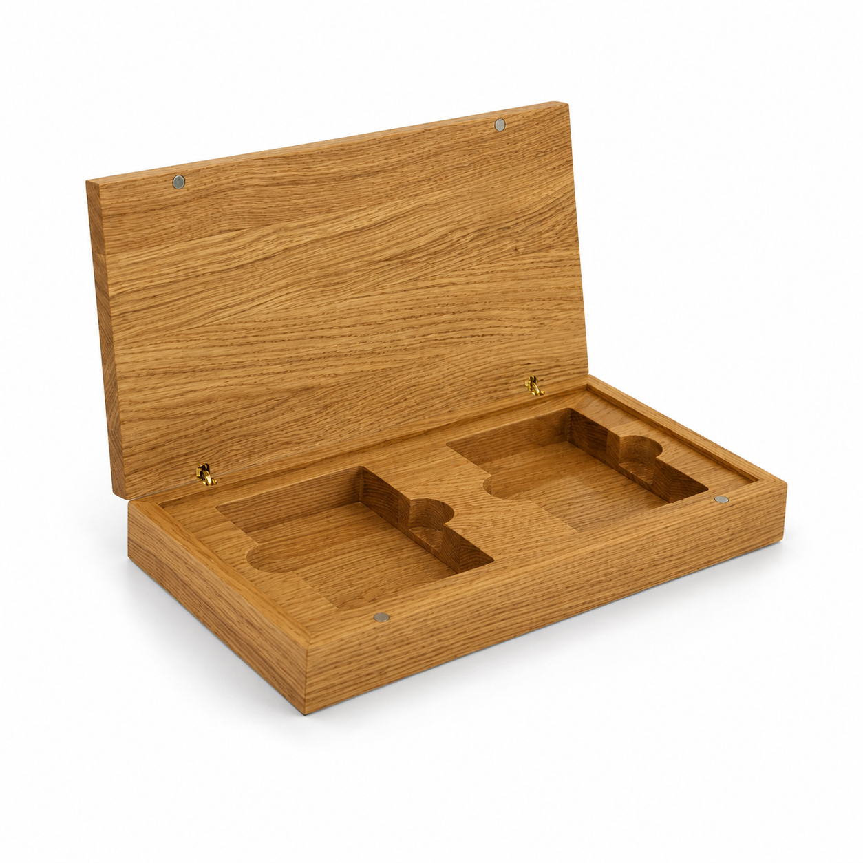 Oak Duo Book-Style Case for Oversized Playing Cards