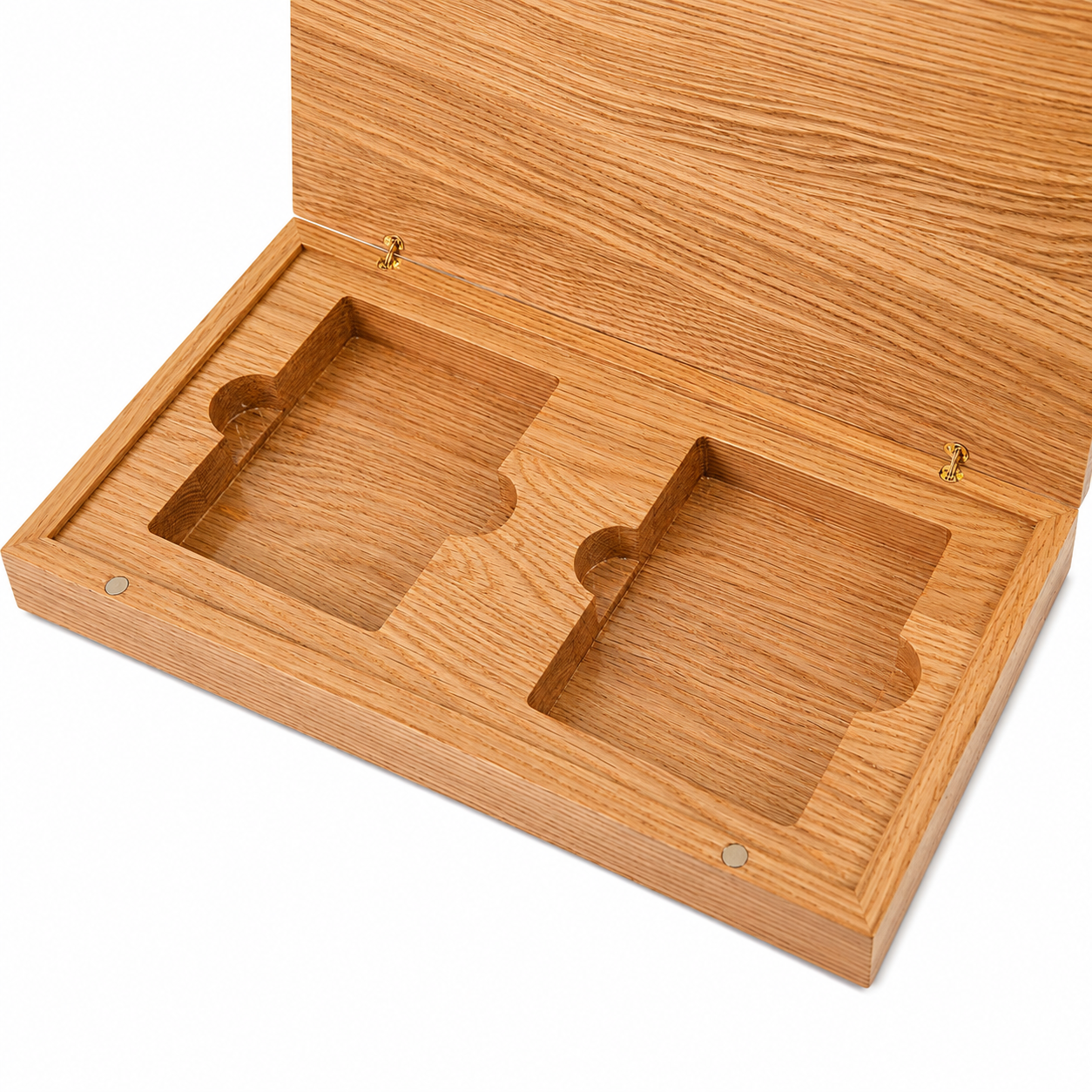 Oak Duo Book-Style Case for Oversized Playing Cards