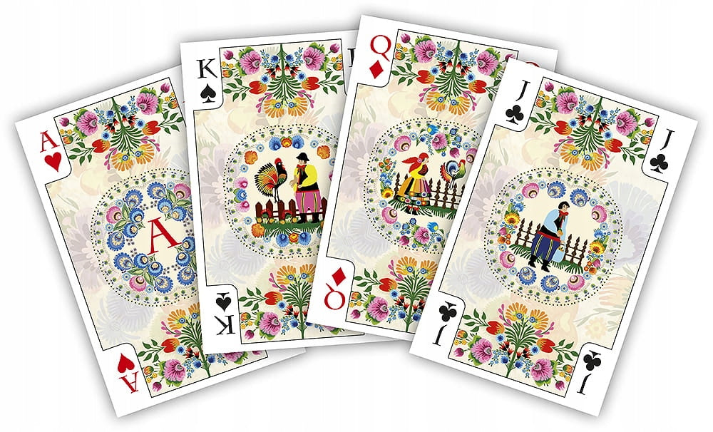 Cartamundi Polish Folk Art Watercolor Playing Cards