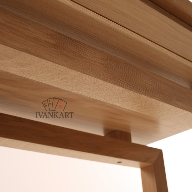 Oak Console with Two Drawers