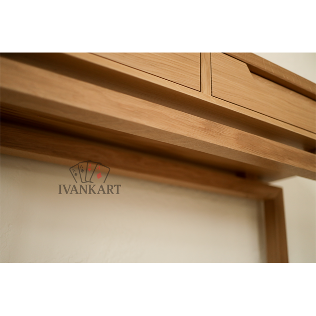 Oak Console with Two Drawers