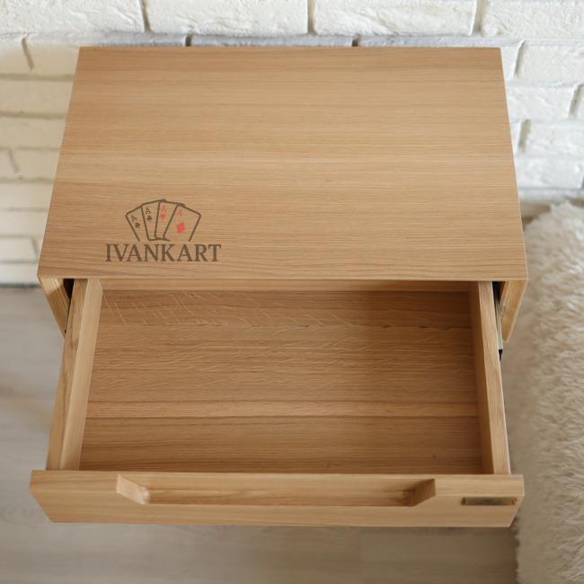 Oak Handcrafted Small Bedside Table
