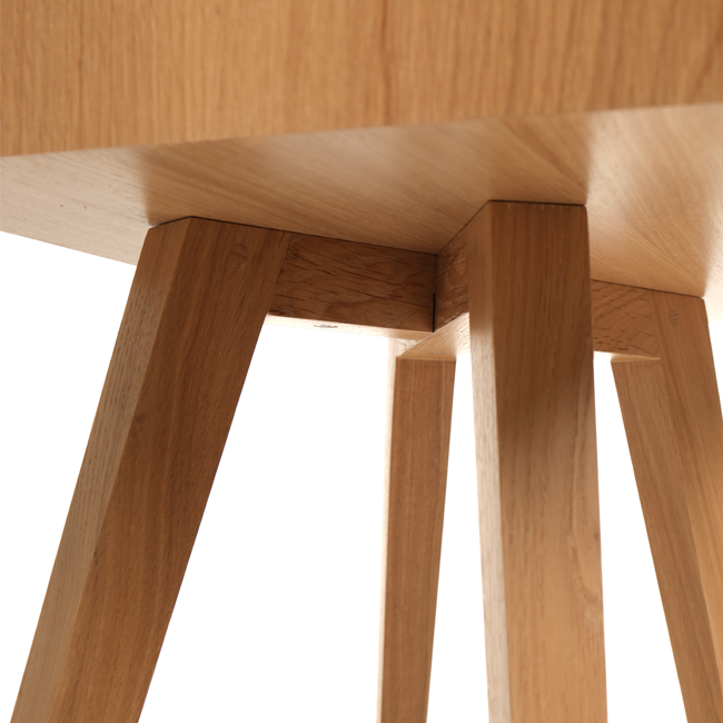 Oak Handcrafted Small Bedside Table