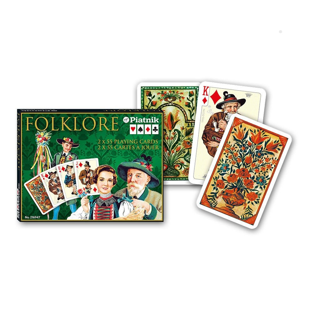 Piatnik Folklore Playing Cards 2 Deck Set