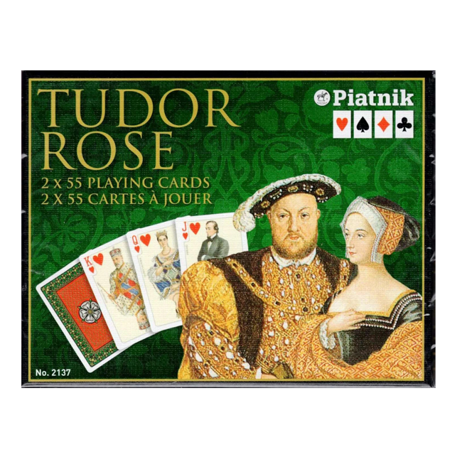 Piatnik Tudor Rose Playing Cards 2 Deck Set