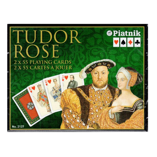 Piatnik Tudor Rose Playing Cards 2 Deck Set