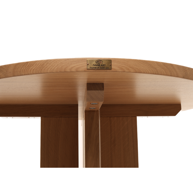 Oak Round Pedestal Dining Table