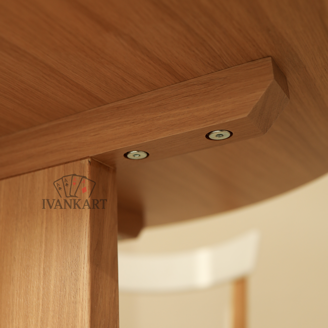 Oak Round Pedestal Dining Table