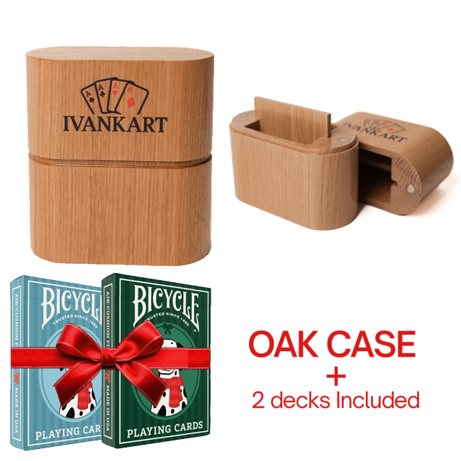 Set Oak Duo Case + 2 Decks Bicycle Dalmatians