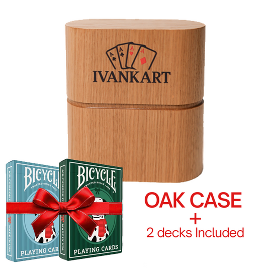 Set Oak Duo Case + 2 Decks Bicycle Dalmatians