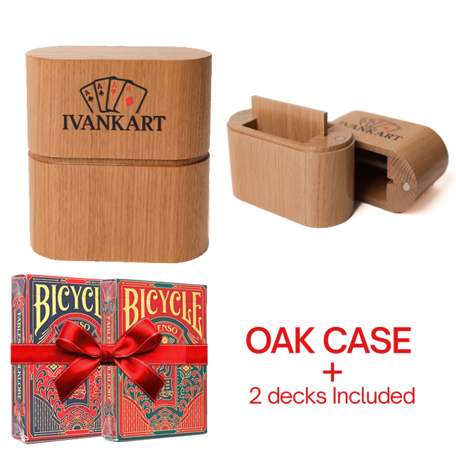 Set Oak Duo Case + 2 Decks Bicycle Genso & Densho