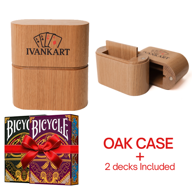 Set Oak Duo Case + 2 Decks Bicycle Musha & Goketsu