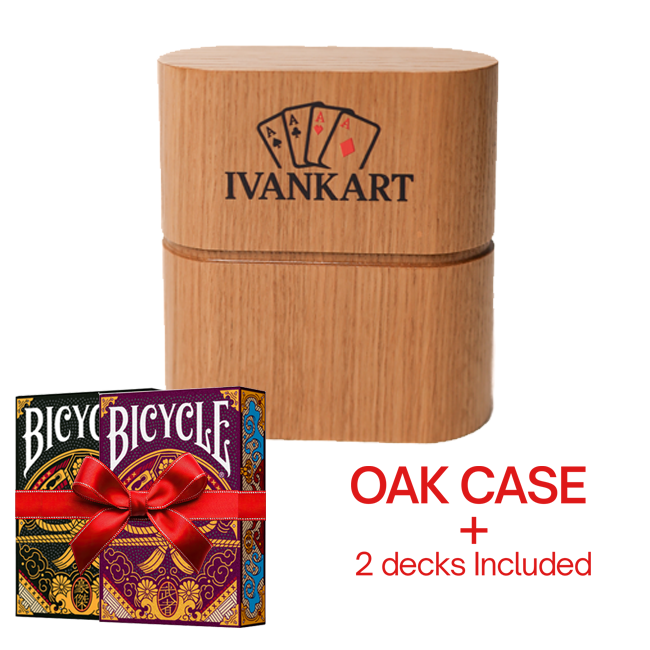 Set Oak Duo Case + 2 Decks Bicycle Musha & Goketsu