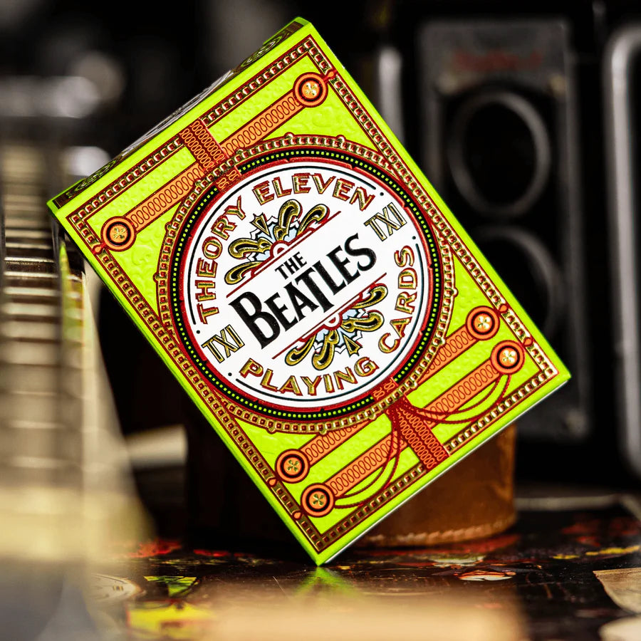 Theory 11 The Beatles Green Playing Cards