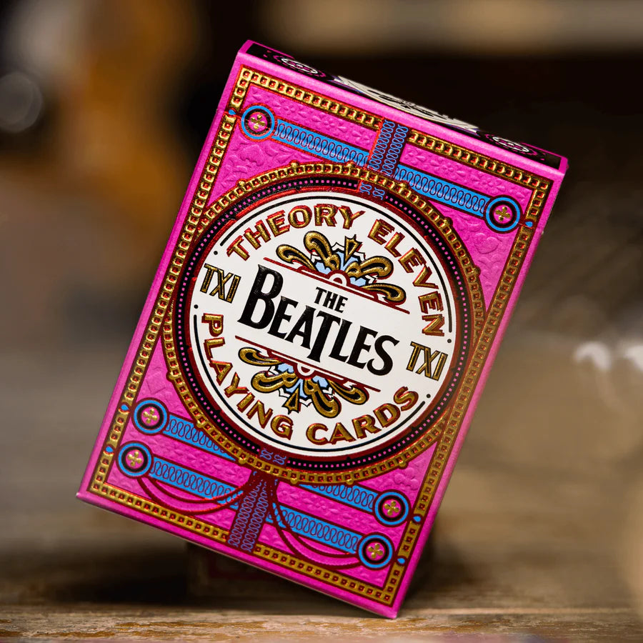 Theory 11 The Beatles Pink Playing Cards
