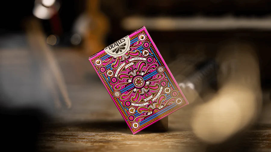 Theory 11 The Beatles Pink Playing Cards