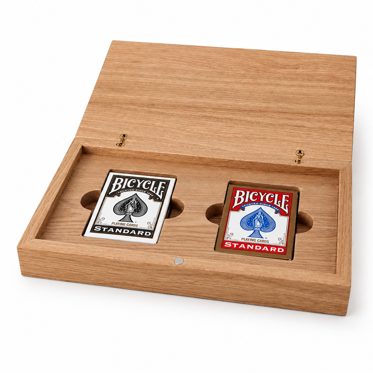 Oak Duo Book-Style Case for Playing Cards
