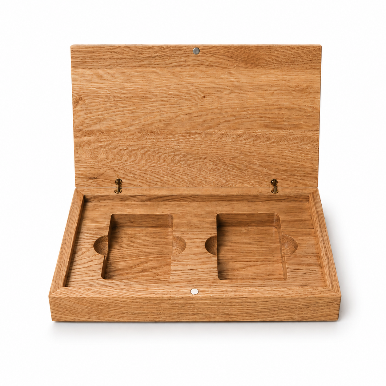 Oak Duo Book-Style Case for Playing Cards
