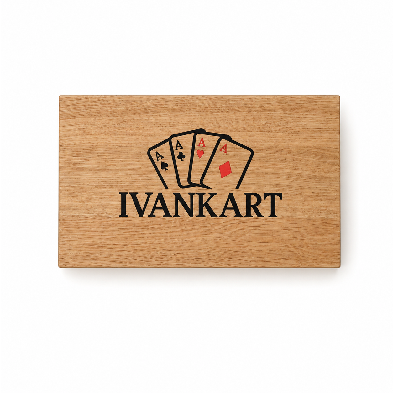 Oak Duo Book-Style Case for Playing Cards