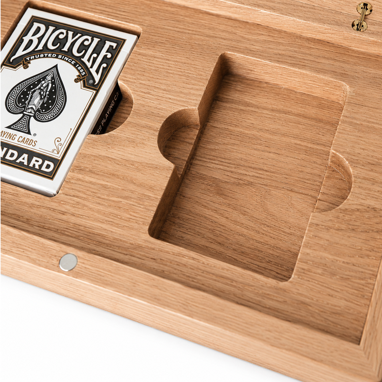 Oak Duo Book-Style Case for Playing Cards