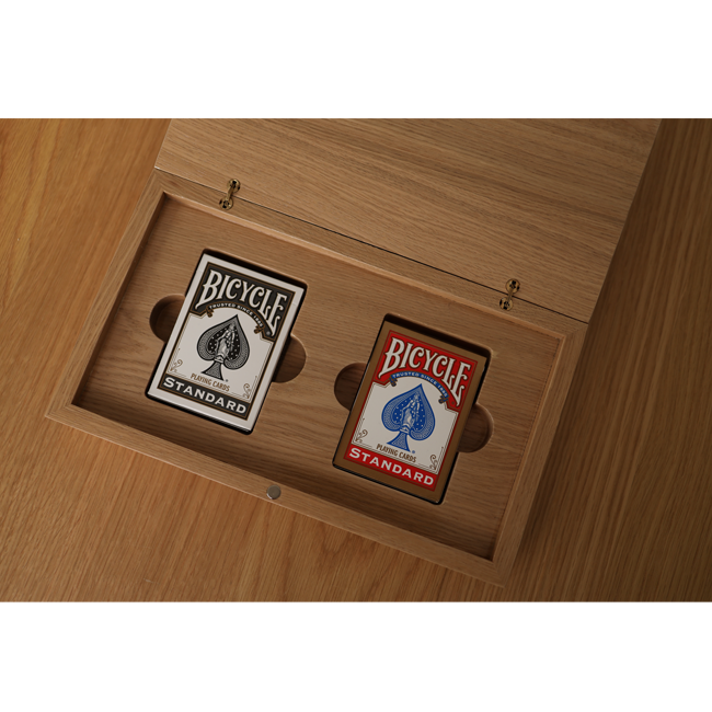 Oak Duo Book-Style Case for Playing Cards