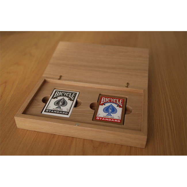 Oak Duo Book-Style Case for Playing Cards
