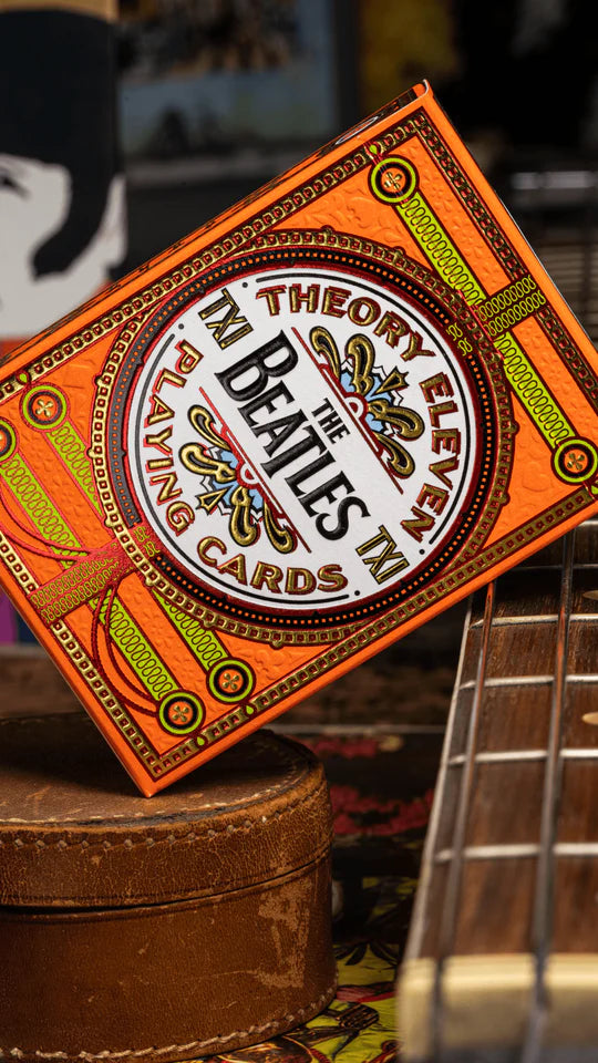 Theory 11 The Beatles Orange Playing Cards