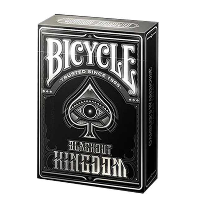 Set Oak Duo Book-Style Case + 2 Decks Bicycle Blackout Kingdom