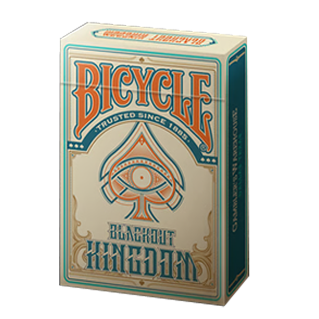 Set Oak Duo Book-Style Case + 2 Decks Bicycle Blackout Kingdom