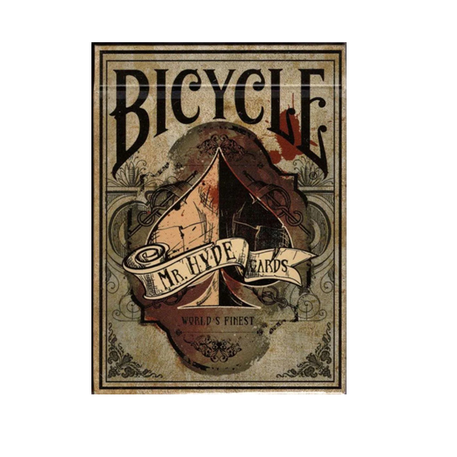 Set Oak Duo Book-Style Case + 2 Decks Bicycle Mr.Hyde & Dr.Jekyll