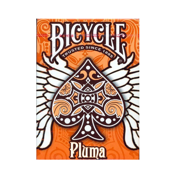 Set Oak Duo Book-Style Case + 2 Decks Bicycle Pluma Playing Cards