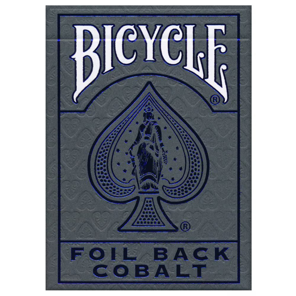 Bicycle Metalluxe Blue Foil Back Cobalt Playing Cards