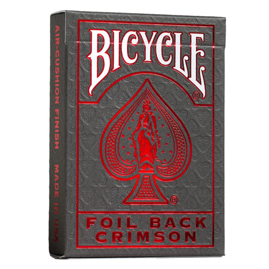 Bicycle Metalluxe Red Foil Back Crimson Playing Cards