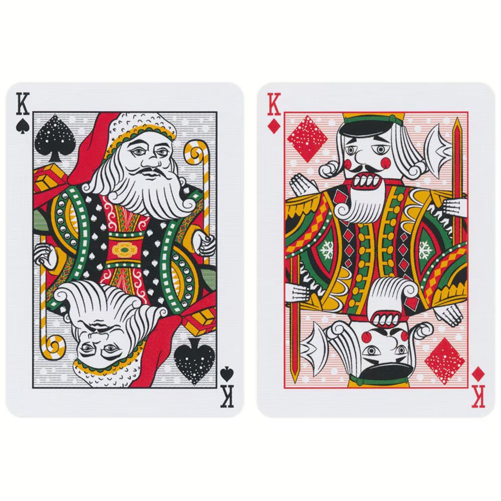 Bicycle Snowman Back Red Playing Cards