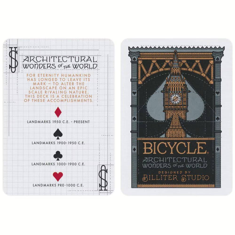 Bicycle Architectural Wonders of the World Playing Cards