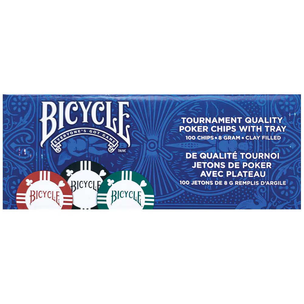 Bicycle Poker Chips with Tray