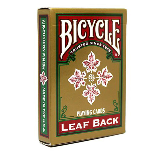 Bicycle Leaf Back Red Gold Edition Playing Cards