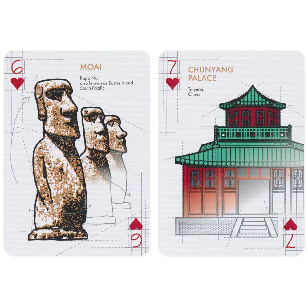 Bicycle Architectural Wonders of the World Playing Cards