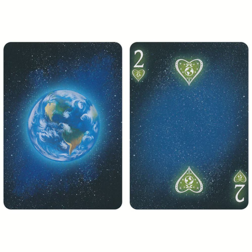 Bicycle Starlight Earth Glow Playing Cards