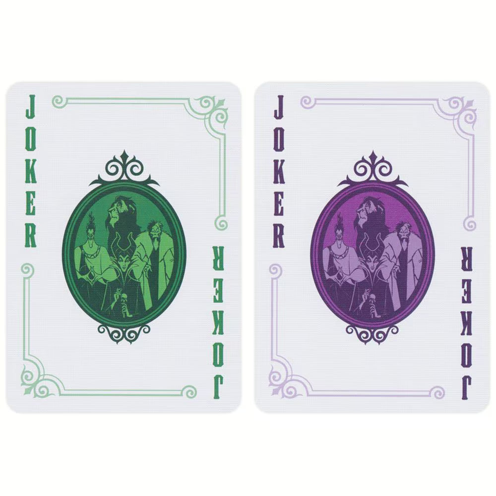 Bicycle Disney Villains Green Playing Cards
