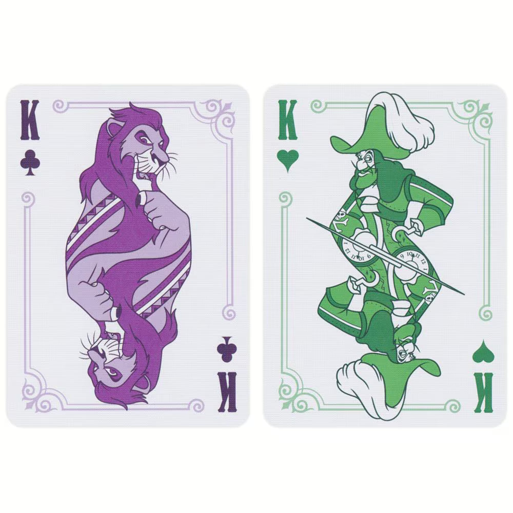 Bicycle Disney Villains Green Playing Cards