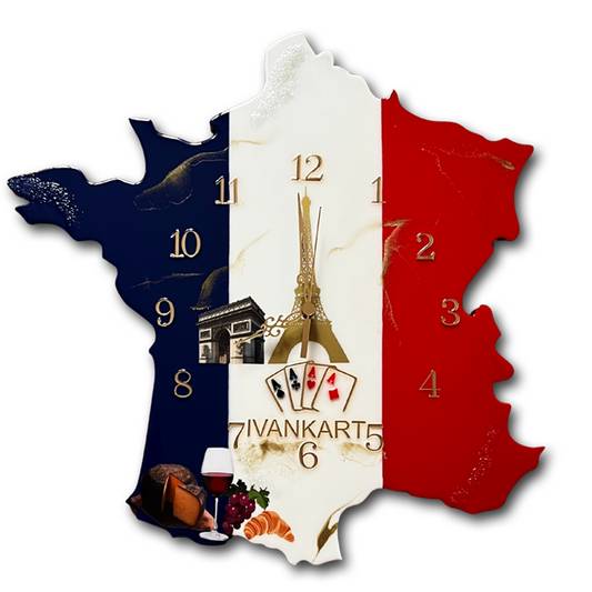 France Wall Clock