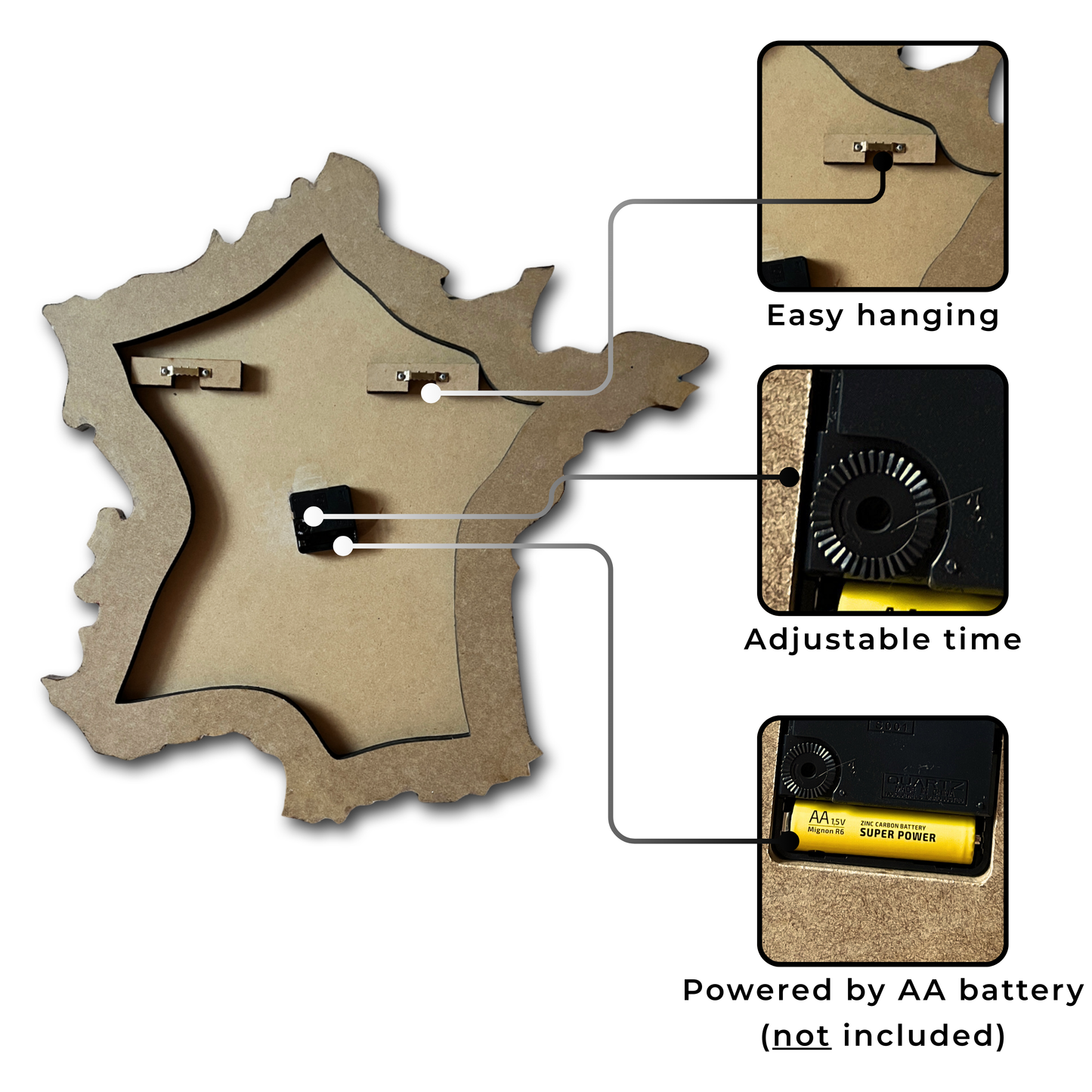 France Wall Clock
