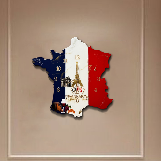 France Wall Clock