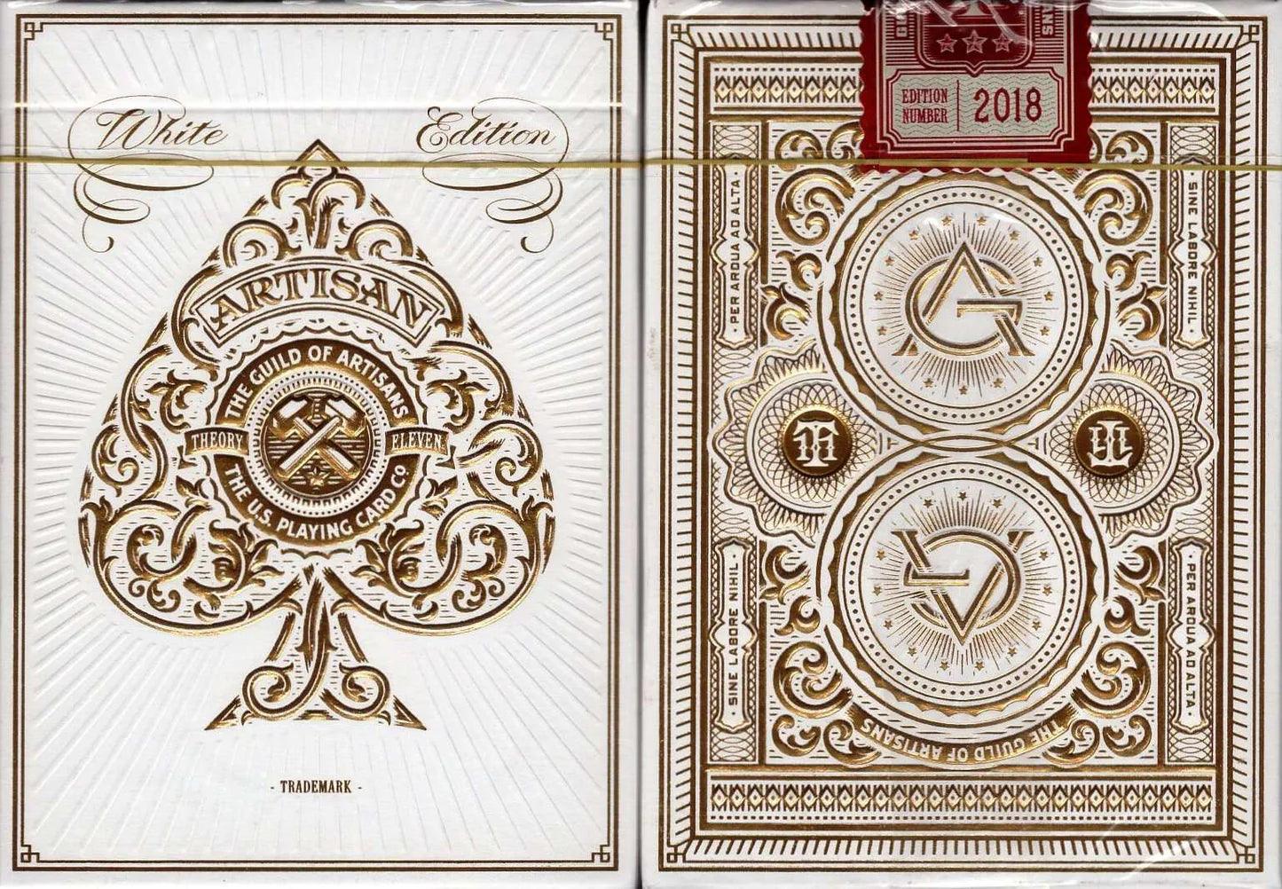Theory 11 Artisan White Luxury Edition Playing Cards