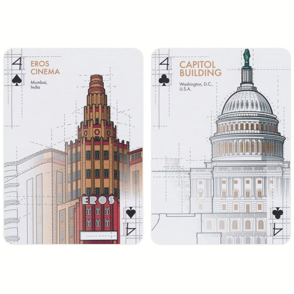 Bicycle Architectural Wonders of the World Playing Cards